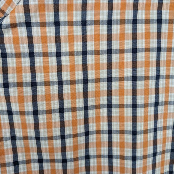 Arrow* Men's Short Sleeve Button Down Curved Hem Double Pocket Shirt~ Size Large - Picture 4 of 13